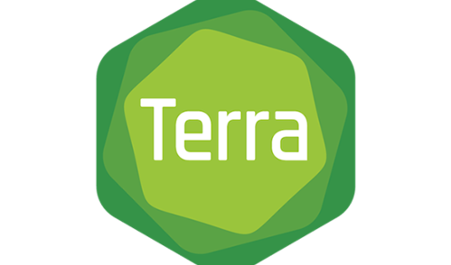 Graphic displaying Terra logo
